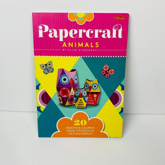 NEW Kids Papercrafts Activity Book Animal Theme Unisex All Ages Kids Homeschool - Picture 1 of 4